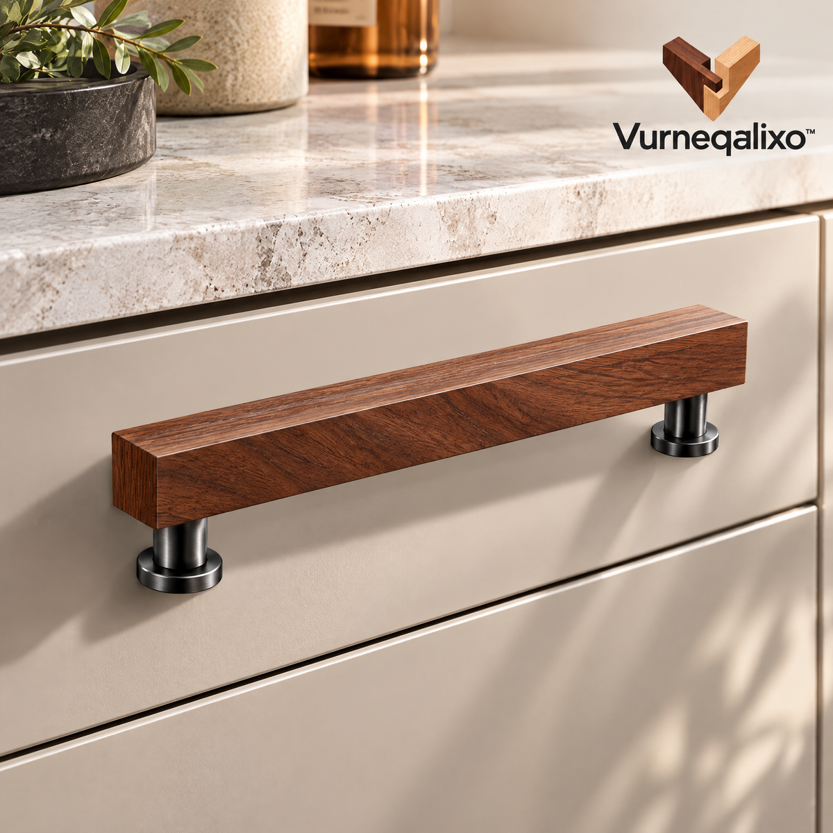 Vurneqalixo™ Walnut-Tone Cabinet Pull — view 2