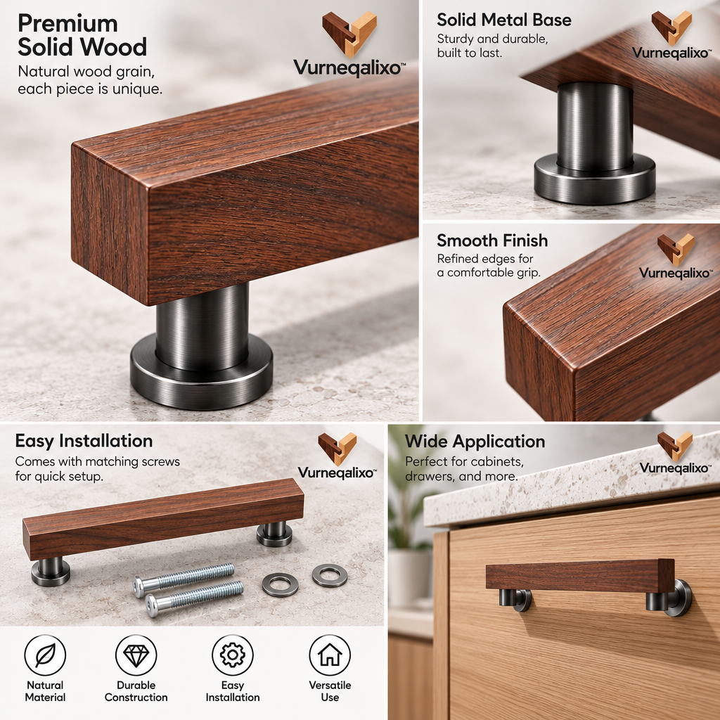 Vurneqalixo™ Walnut-Tone Cabinet Pull — view 3