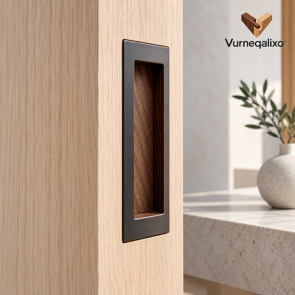Vurneqalixo™ Wood-Accent Recessed Door Pull — view 1