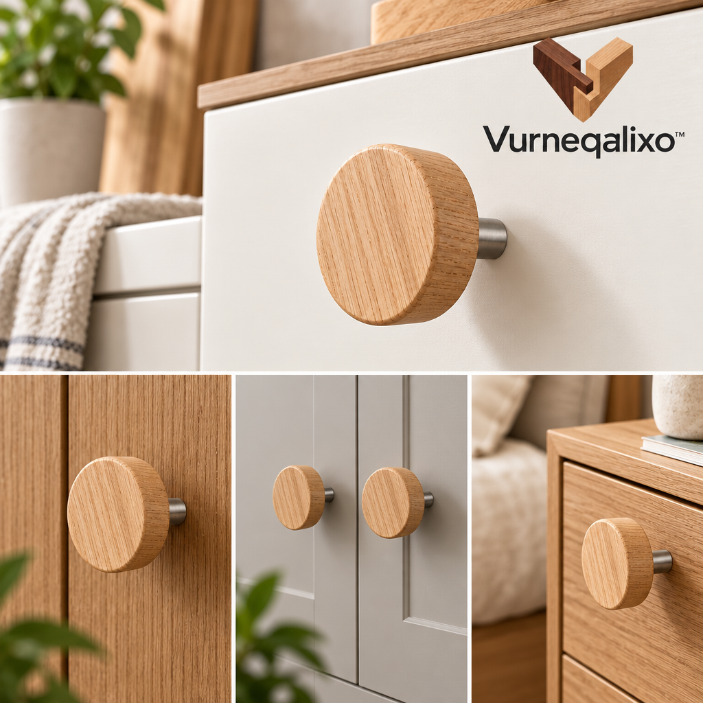 Vurneqalixo™ Oak-Tone Cabinet Knobs — Set of 2 — view 2
