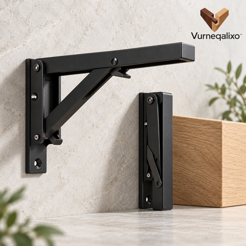 Vurneqalixo™ Folding Shelf Brackets — Pair — view 1