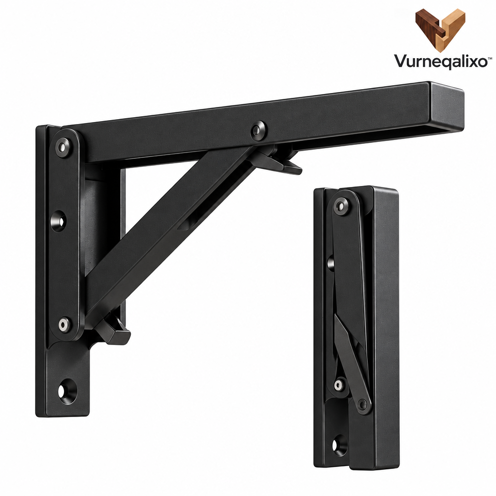 Vurneqalixo™ Folding Shelf Brackets — Pair — view 4