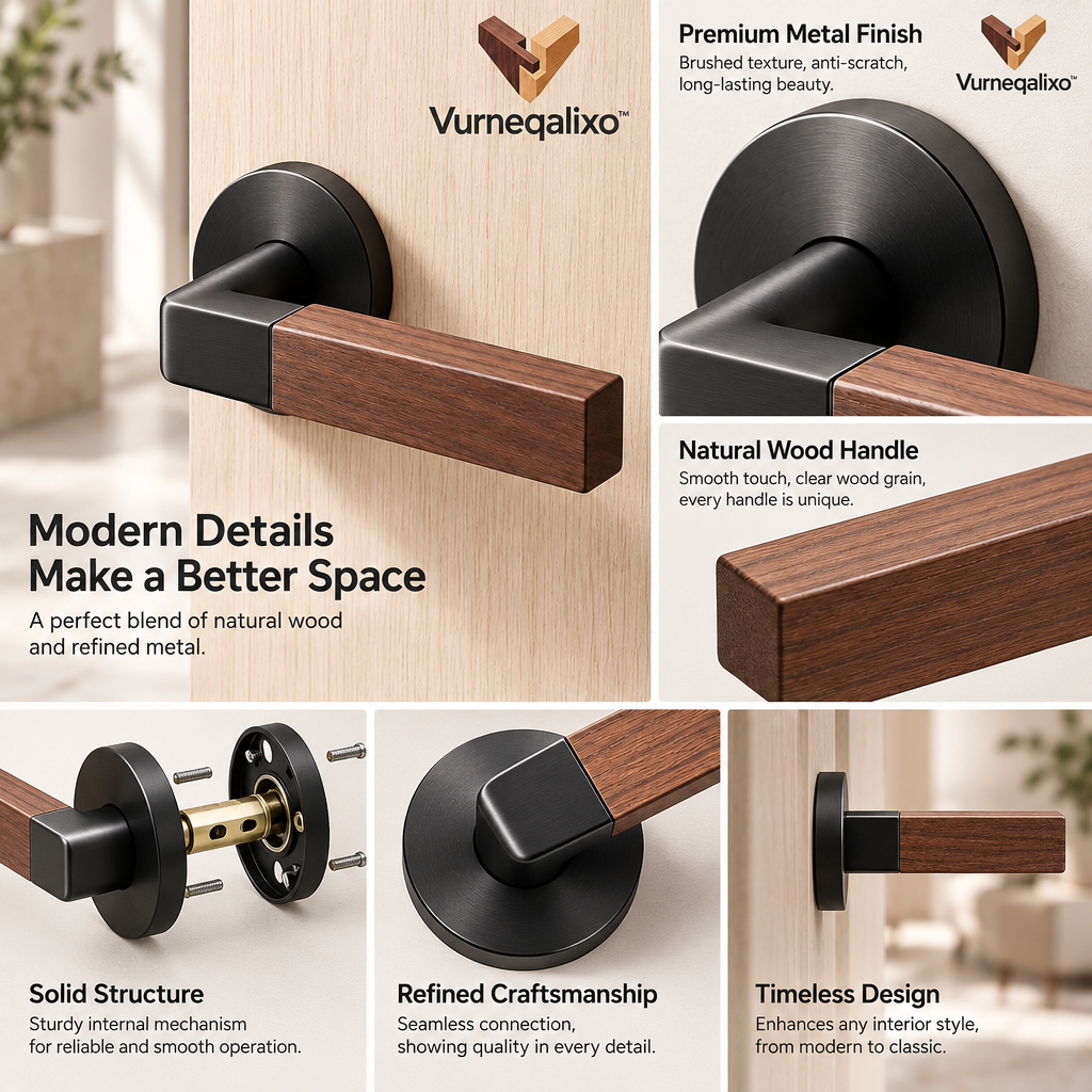 Vurneqalixo™ Wood-Accent Door Lever — view 3