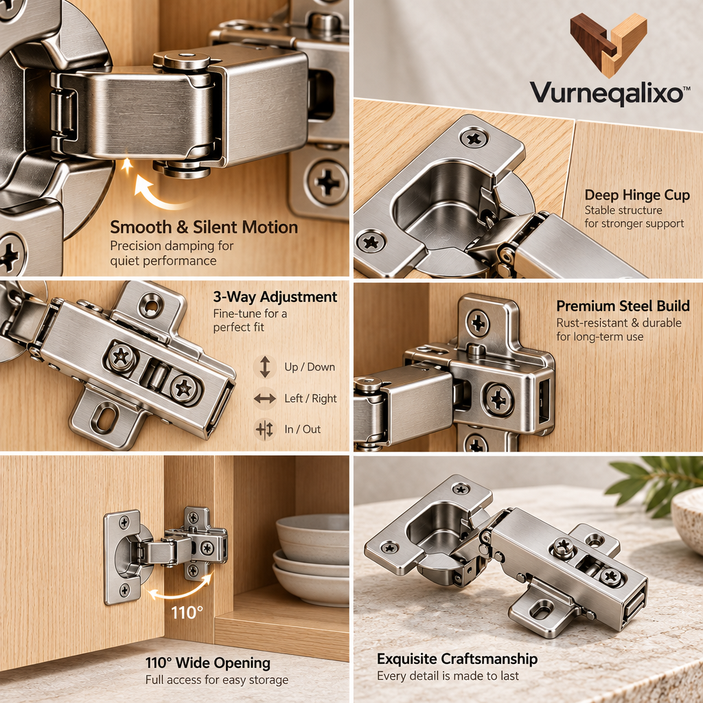 Vurneqalixo™ Concealed Cabinet Hinges — Pair — view 3