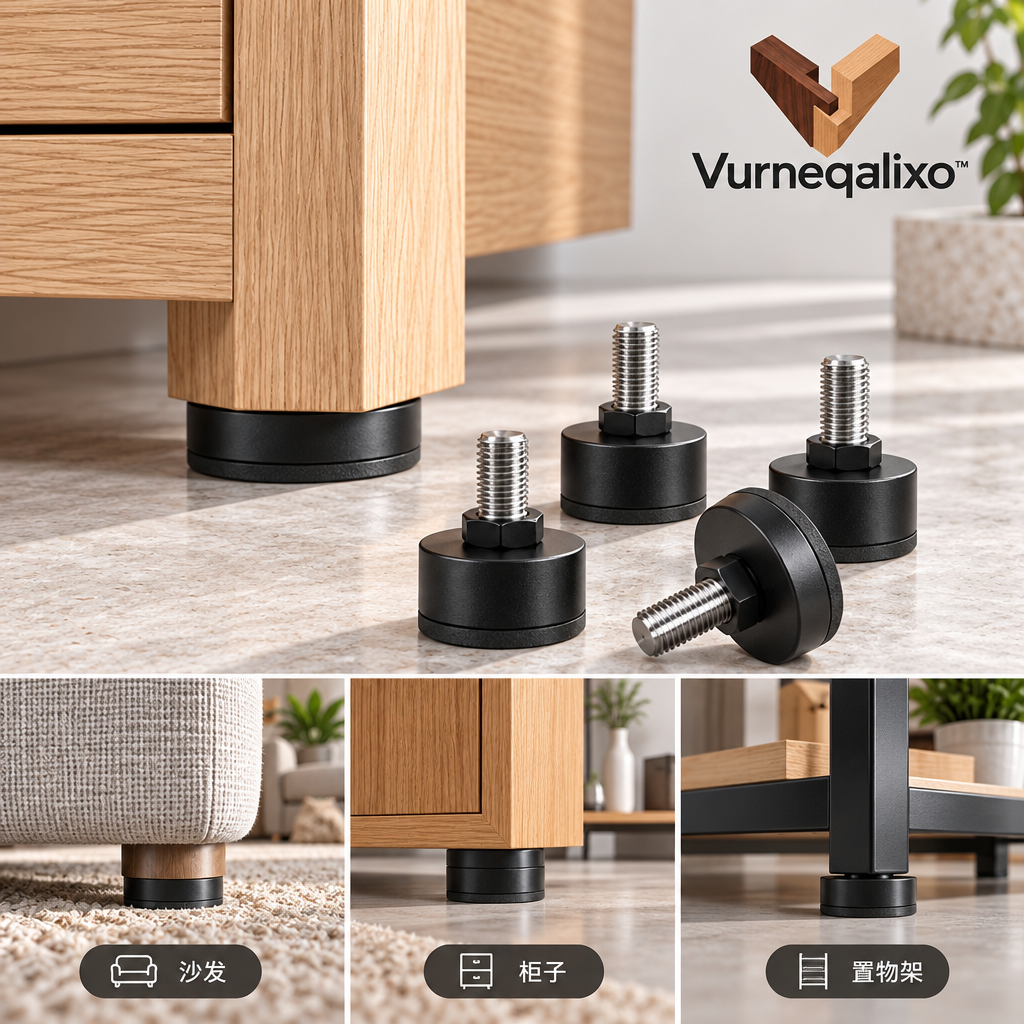 Vurneqalixo™ Adjustable Furniture Feet — Set of 4 — view 2