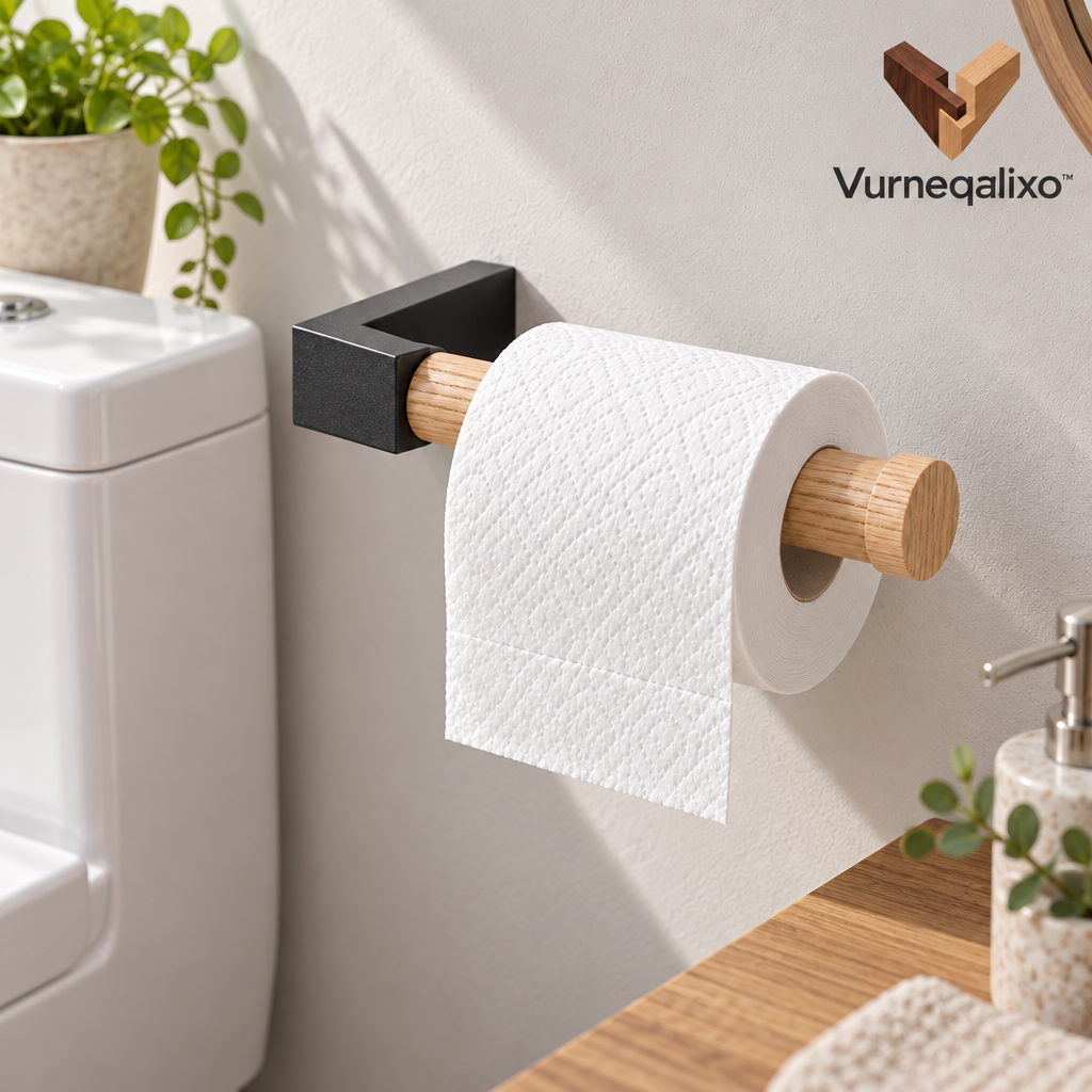 Vurneqalixo™ Wood-Accent Toilet Paper Holder — view 2
