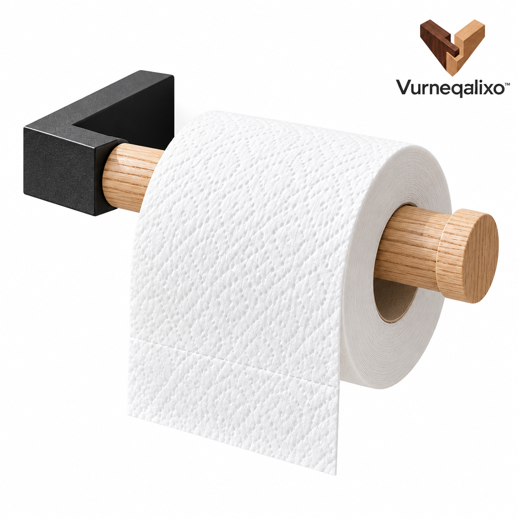 Vurneqalixo™ Wood-Accent Toilet Paper Holder — view 4